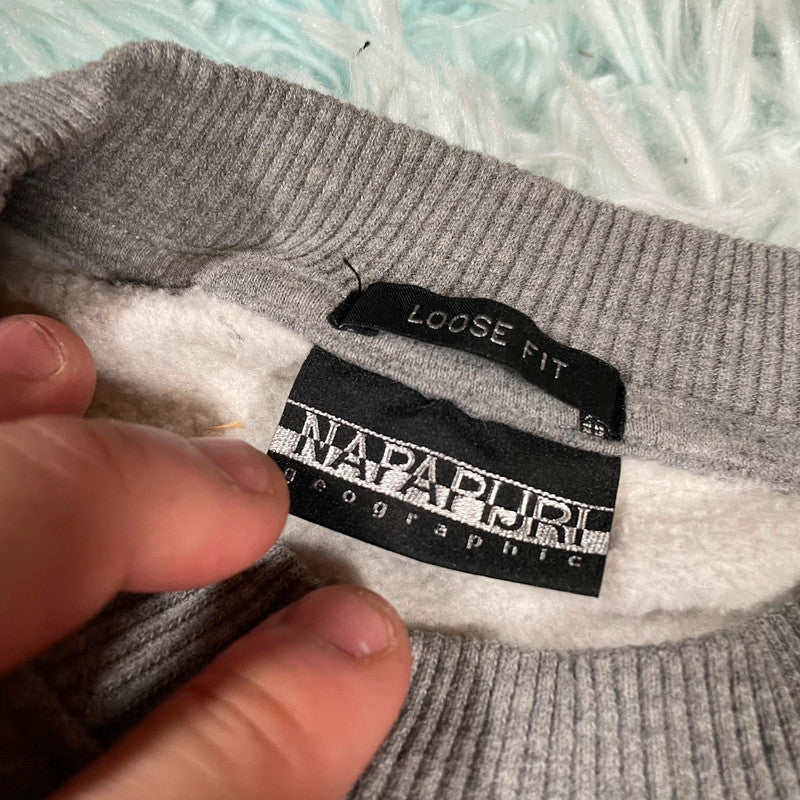 Grey Napapijri Sweatshirt - Small