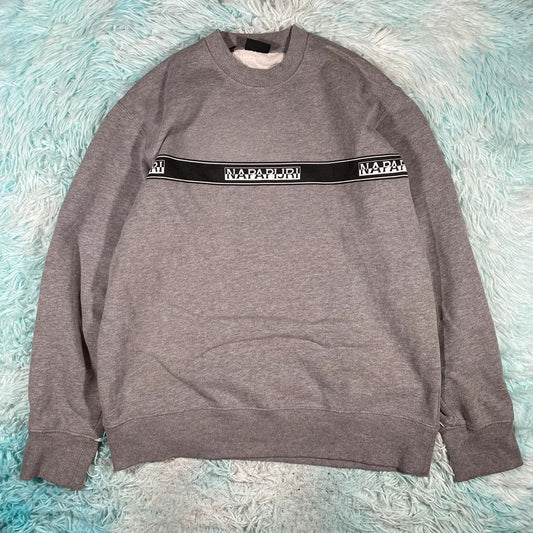 Grey Napapijri Sweatshirt - Small