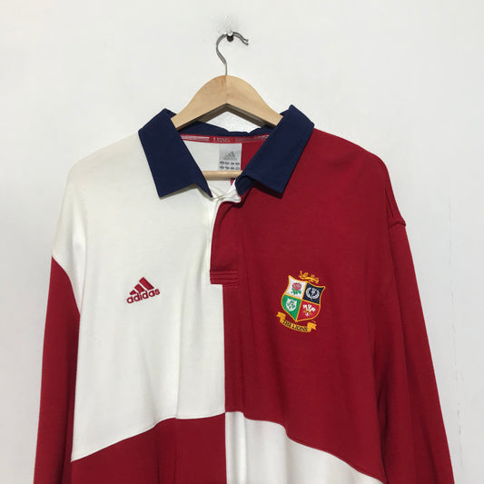 Vintage 2001 British Lions Adidas Rugby Shirt - XL