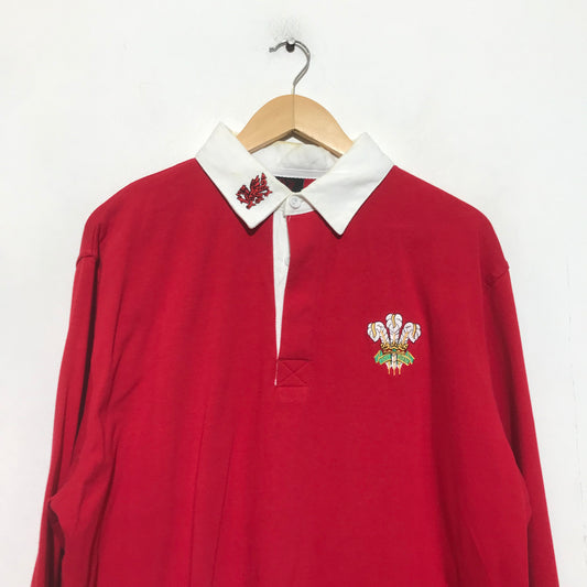 Vintage 2014 Wales Rugby Shirt - Large