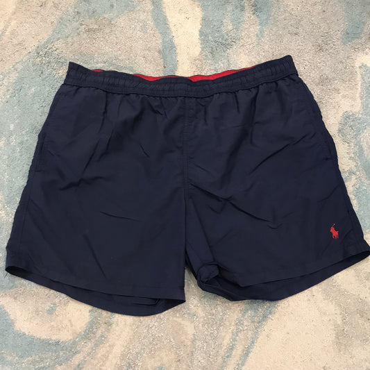 Vintage Navy Polo Ralph Lauren Swim Shorts - XL