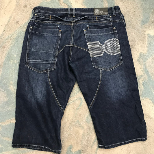 Vintage 00s Crosshatch Jean Shorts Jorts - 36W