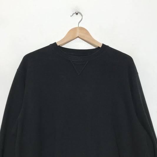 Black Uniqlo Blank Sweatshirt - Large