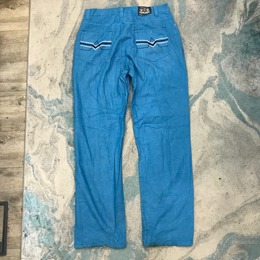 Vintage 00s Blue Baggy Noiz Jeans Straight Leg - 36W 34L