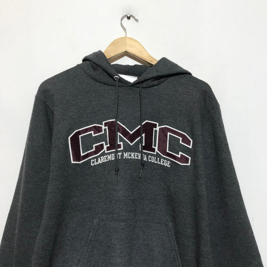 Vintage 00s Grey CMC Champion Hoodie Sweatshirt - Small
