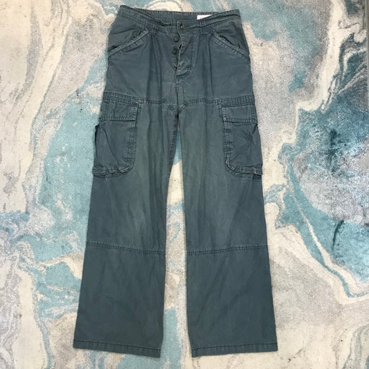 Vintage 00s Fat Face Cargo Trousers Straight Leg - 30W Small