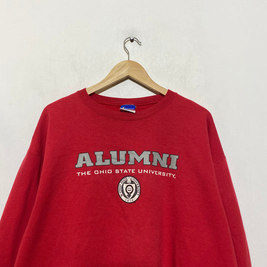 Vintage 00s Red Ohio State University Alumni Champion Sweatshirt - XL