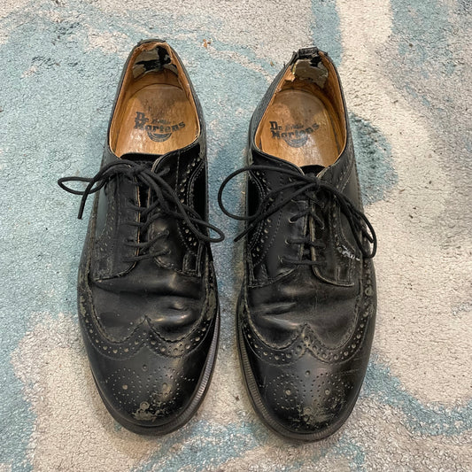 Black Dr Martens Oxford Leather Shoes - UK7